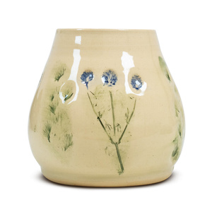 Keramisk kalabas Flora Blue 300 ml – Crater-serien