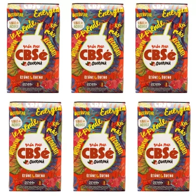 Yerba Mate CBSe Energia med Guarana 6x500g (3kg)