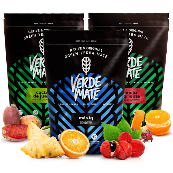 Yerba Verde Mate Green 3x500g various blends