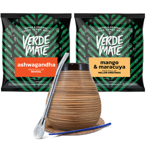 Yerba mate-sæt Bombilla Kalabas