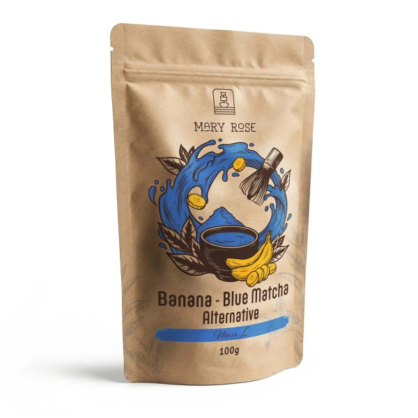 Mary Rose – Blue Matcha Alternative – Banan (pulver) 100 g