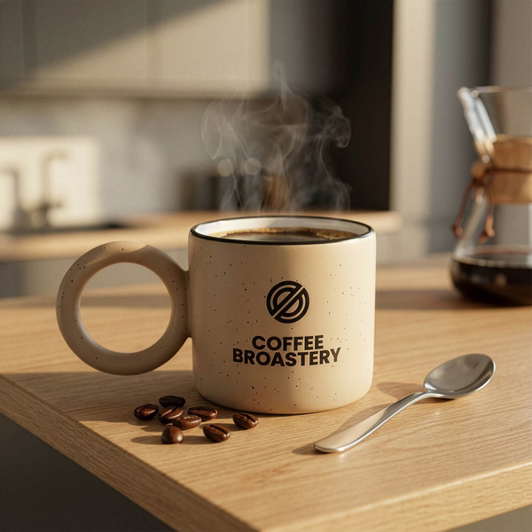 Krus med Bro Coffee Roastery-logo 300 ml