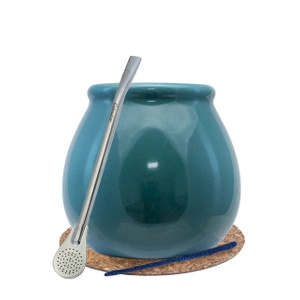 KIT til at starte Yerba Mate LARGE CALABASH bombilla