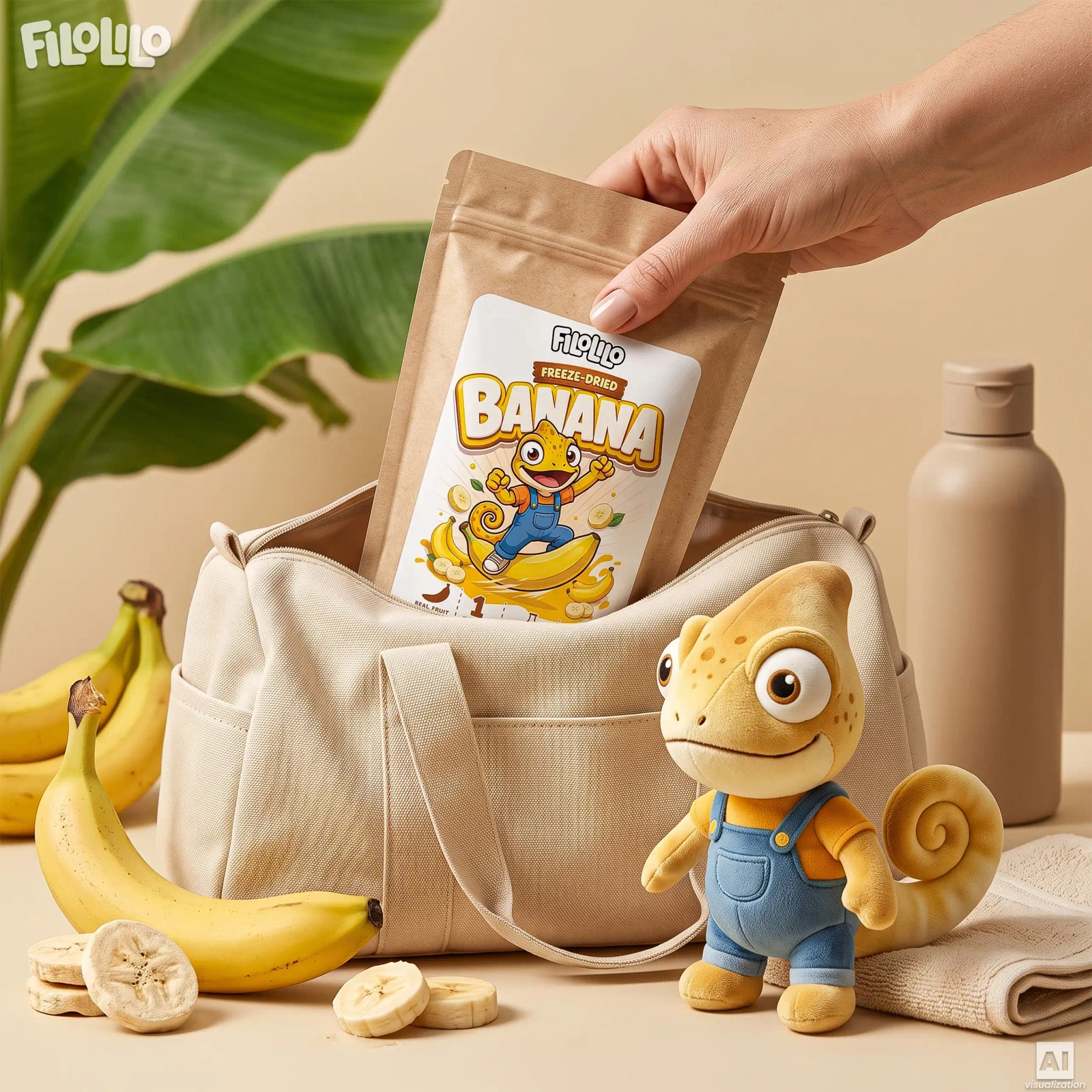 FiloLilo frysetørret banan