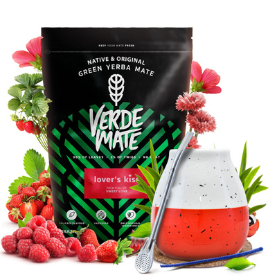 Yerba Mate Sæt Verde Mate 400g 0,4kg Kalabas + Bombilla