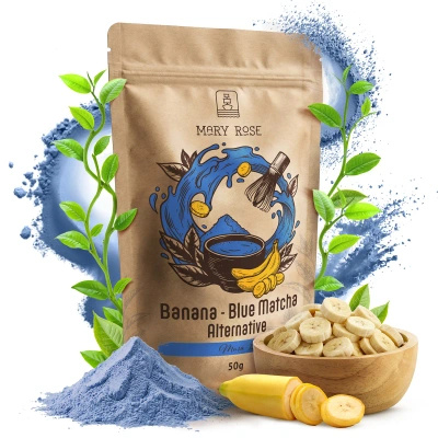 Mary Rose – Blue Matcha Alternative – Banan (pulver) 50 g