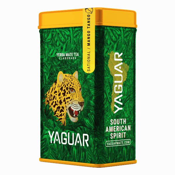 Yerbera – Metaldåse + Yaguar Mango Tango 0,5 kg