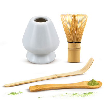 Sæt med tilbehør til brygning af matcha-te