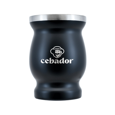 TermoMate Cebador – termokop til yerba mate – 190 ml (sort)