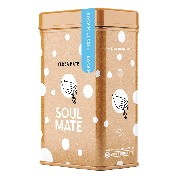Yerbera – Metaldåse + Soul Mate Orgánica Frosty Season 0,5 kg