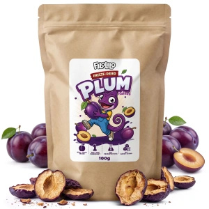 FiloLilo – Frysetørrede blommer (halve) 100 g