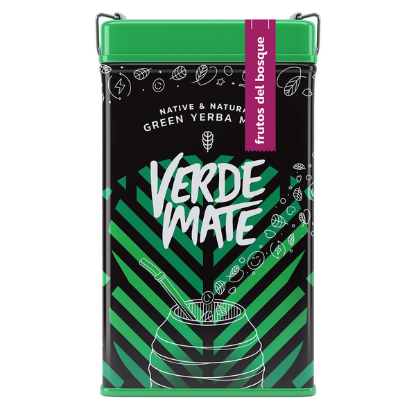 Yerbera – Metaldåse + Verde Mate Green Frutos del Bosque 0,5 kg