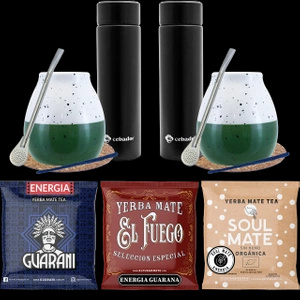 Yerba Mate startsæt termokande 3x50g til par
