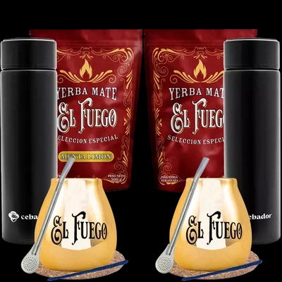 Yerba Mate Sæt til to + Termokande