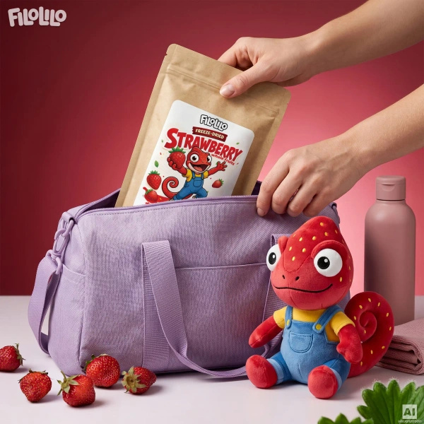 FiloLilo – Frysetørrede jordbær (hele) 20 g