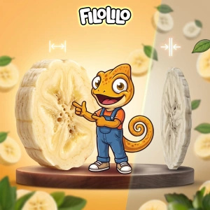 FiloLilo – Frysetørrede bananer (skiver) 20 g