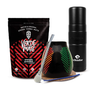 Yerba Mate Sæt Verde Mate 400g 0,4kg Yerbomos XL + Kalabas + Bombilla