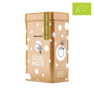 Yerbera – Metaldåse + Soul Mate Orgánica Siempre 0,5 kg