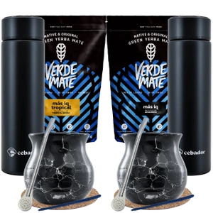 Yerba Verde Mate termokande sæt til to 1 kg