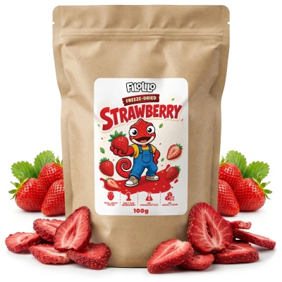 FiloLilo – Frysetørrede jordbær (skiver) 100 g