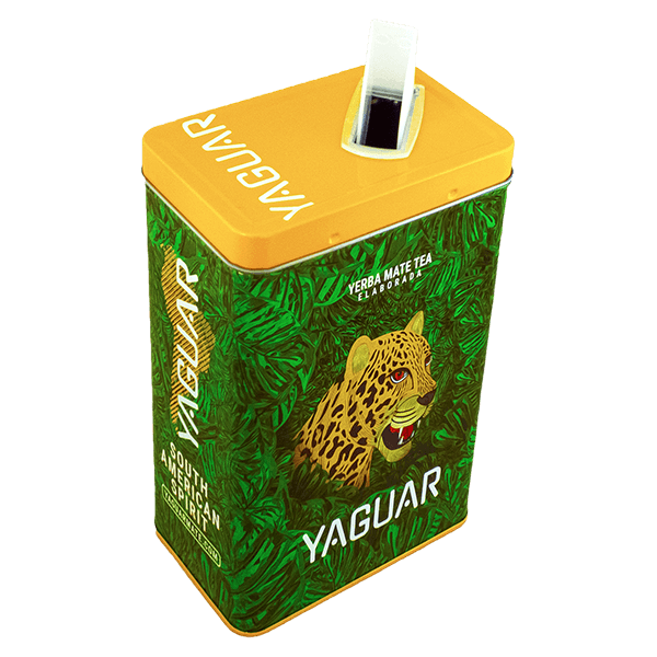 Yerbera – Metaldåse + Yaguar Mango Tango 0,5 kg