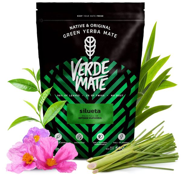 Yerba Verde Mate Grøn SILUETA 1kg despalada FIT