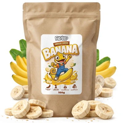 FiloLilo – Frysetørrede bananer (skiver) 100 g
