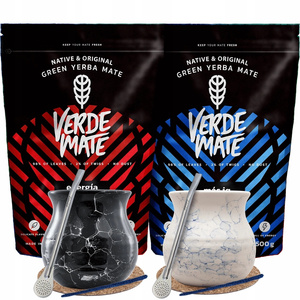 Yerba Mate-sæt til to Bombilla Matero 1000g