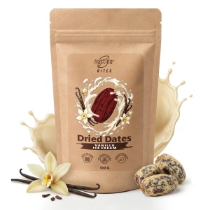 Nustino Bites – Tørrede Dadler – Vanilla Ice Cream 100 g