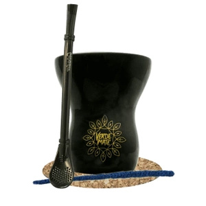 Sæt med Tilbehør til Yerba Mate: Kalabas + Bombilla