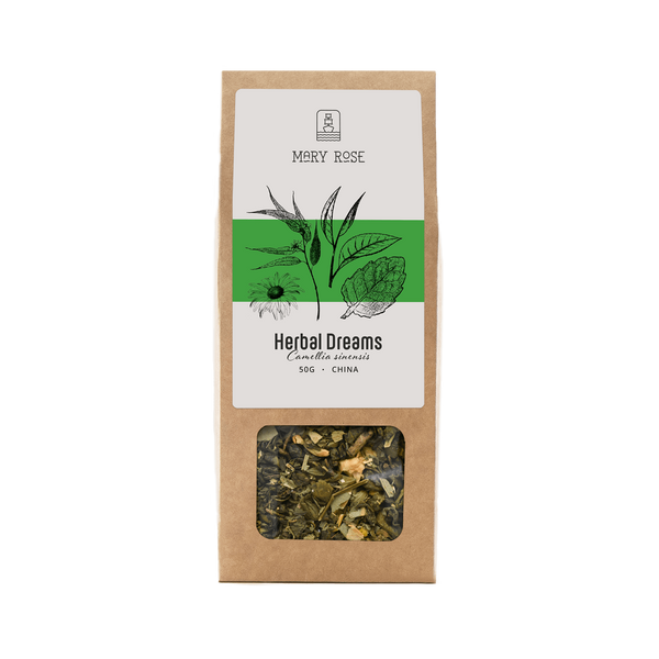 Mary Rose - Herbal Dreams Grøn Te - 50g