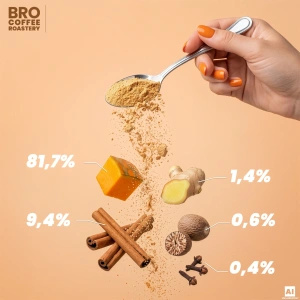 Sæt til Pumpkin Spice Latte: kaffe Bro Coffee Roastery Brazil Cerrado 1kg + Pumpkin Spice Latte Mix 100g