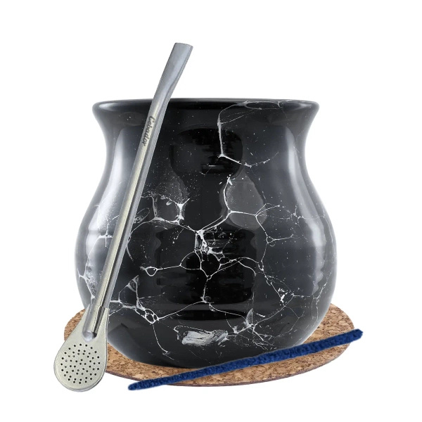 Yerba Mate Matero sæt Calabash Bombilla 19cm