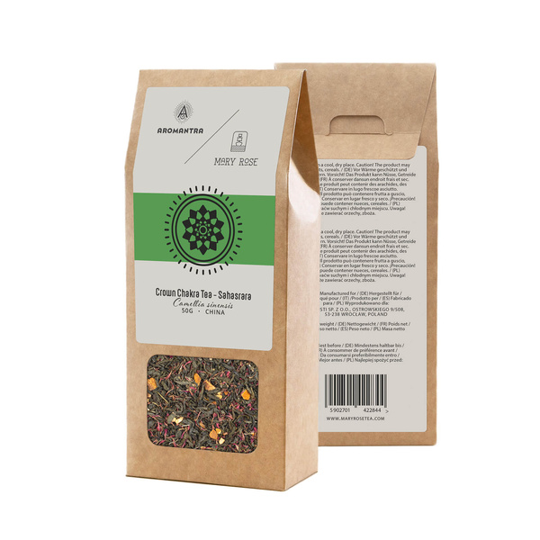 Aromantra x Mary Rose – Kronechakra-te Sahasrara (grøn te) 50 g