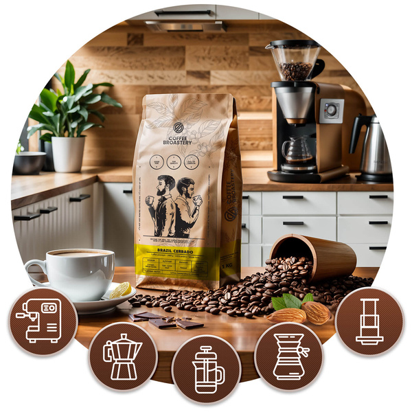 Coffee Broastery - Helbønnekaffe Brazil Cerrado Premium 1kg