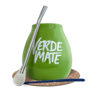 Startsæt Gourd + Bombilla 19cm Yerba Mate
