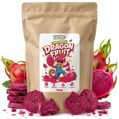 FiloLilo – Frysetørret dragefrugt (skiver) 100 g