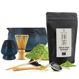 Ceremonielt sæt til brygning af matcha-te: japansk økologisk matcha 30g + tilbehør