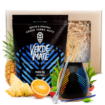 Yerba Mate Gavesæt Verde Mate 400g 0,4kg Kalabas + Bombilla