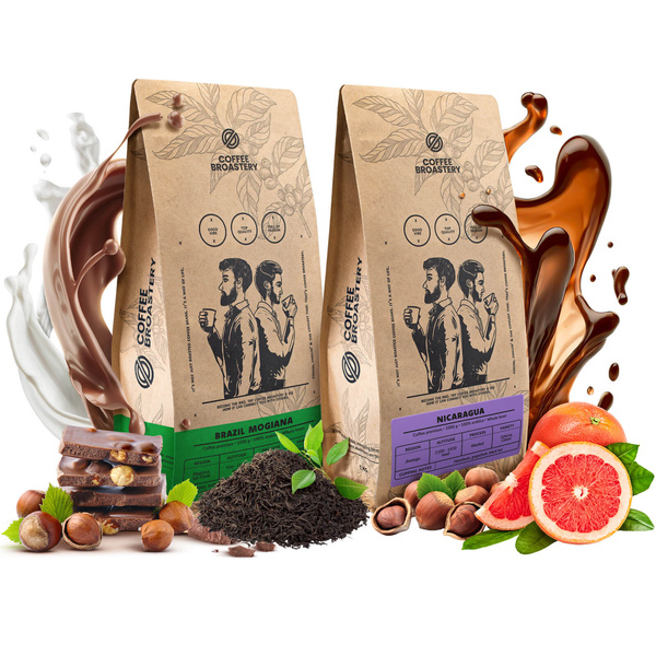 Sæt Coffee Broastery Nicaragua Colibrí Azul + Brazil Mogiana 2x1kg (2kg)