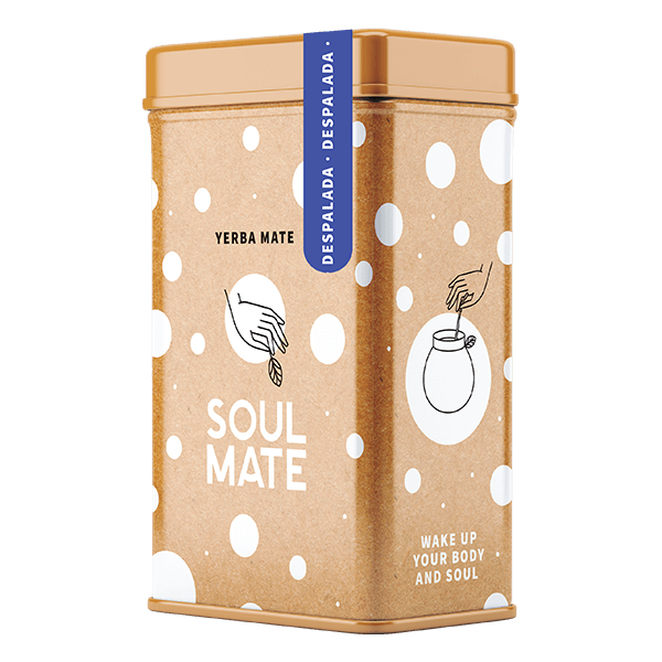 Yerbera – Metaldåse + Soul Mate Orgánica Despalada 0,5 kg