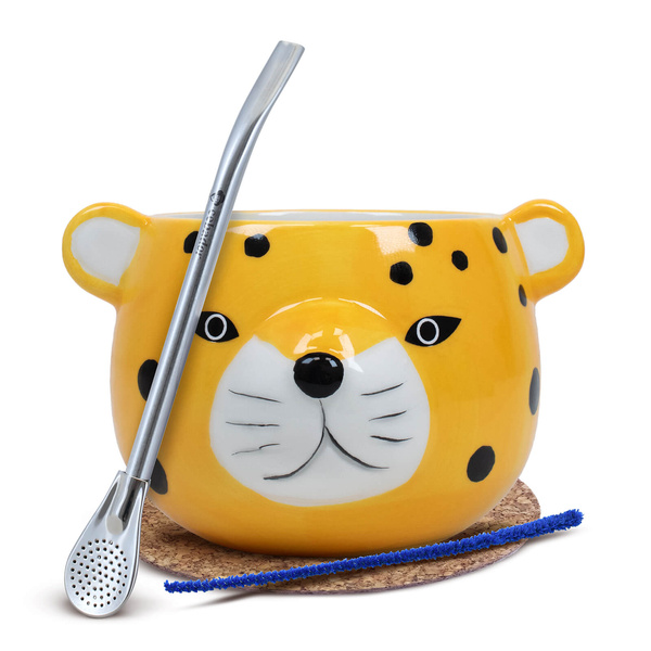 Yerba Mate Matero Græskar Gatito Bombilla sæt