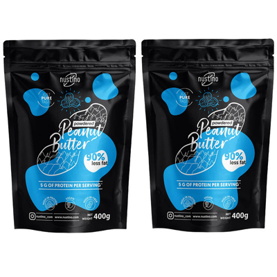 Sæt 2x Jordnøddesmørpulver Nustino