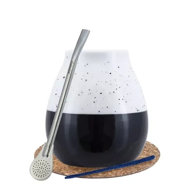 Yerba Mate startsæt stor calabach bombilla