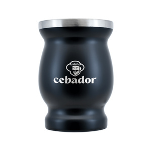 TermoMate Cebador – termokop til yerba mate – 190 ml (sort)