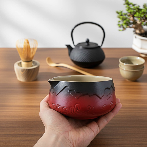 Sæt med tilbehør til brygning af matcha-te