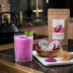 Sæt med farverige matchaer: Pink Matcha + Purple Matcha