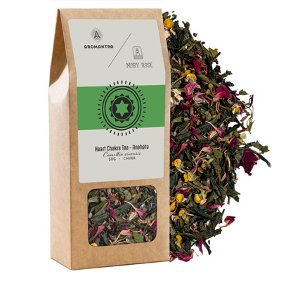 Aromantra x Mary Rose – Hjertechakra-te Anahata (grøn te) 50 g