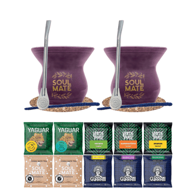Yerba Mate Sæt 10x50 2x Kalabas + 2x Bombilla