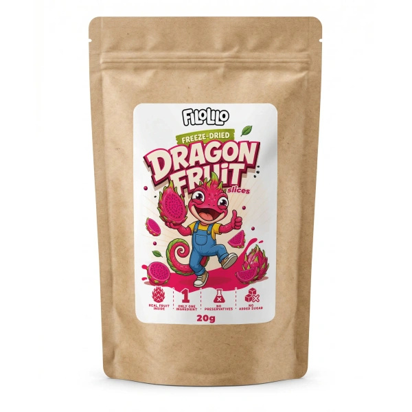 FiloLilo – Frysetørret dragefrugt (skiver) 20 g